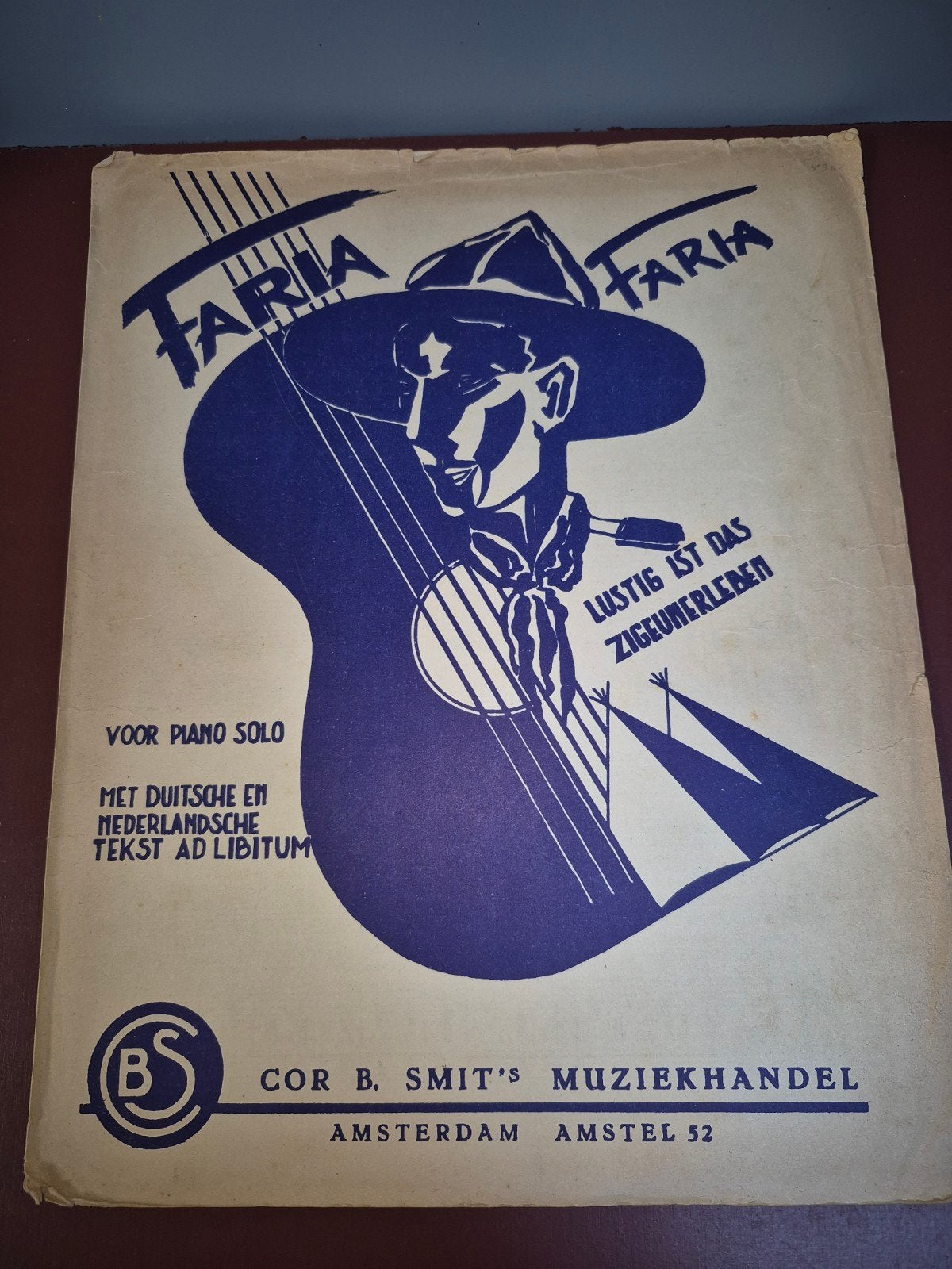 Faria Padvinderslied - Pianomuziek met tekst, Ophalen of Verzenden