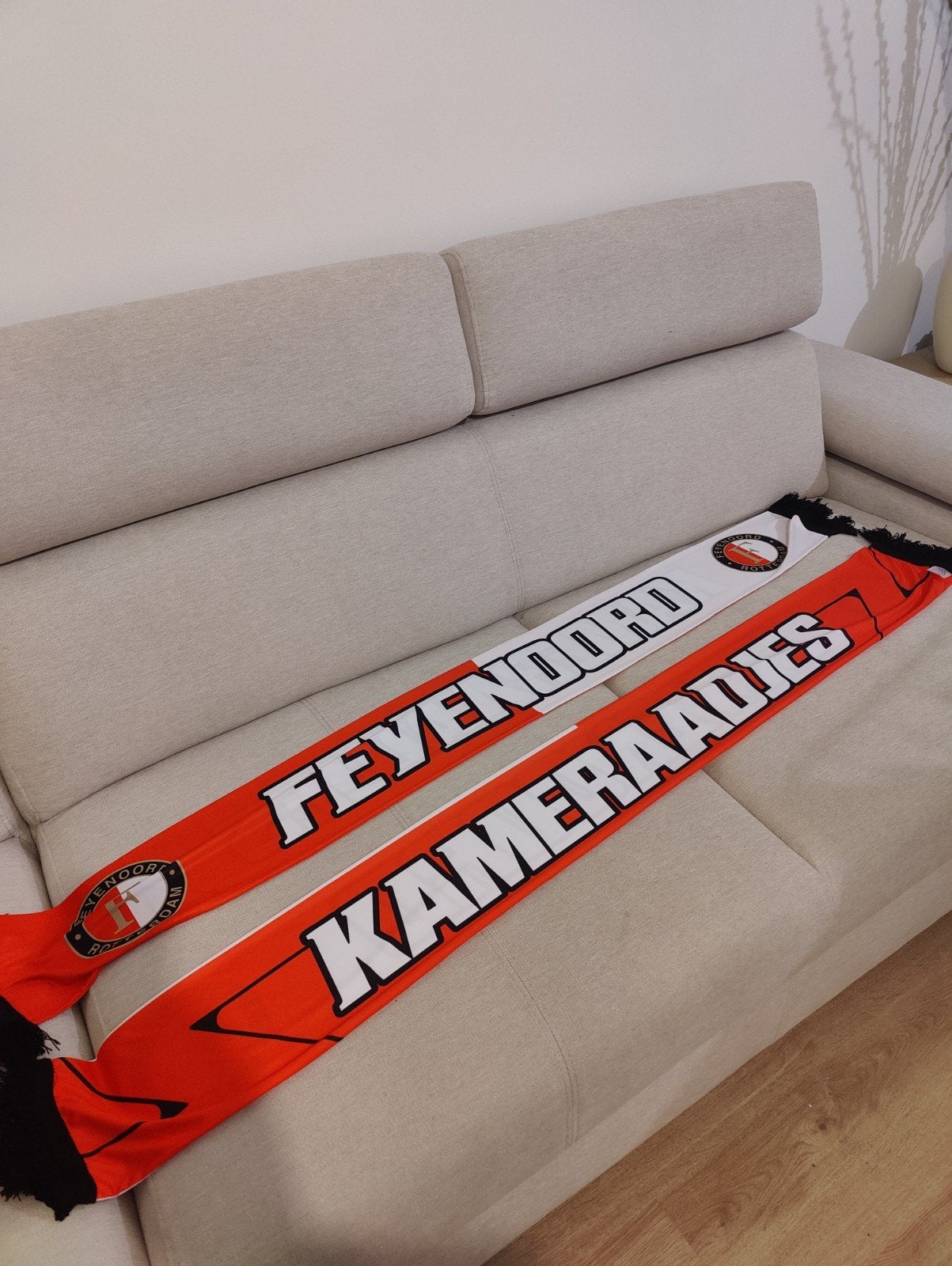 Feyenoord Kameraden sjaal - Zo goed als nieuw, Ophalen of Verzenden, Zo goed als nieuw, Feyenoord, Vaantje of Sjaal