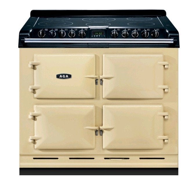 Aga six four keramisch creme elektrisch, Ophalen of Verzenden, Grill, 60 cm of meer