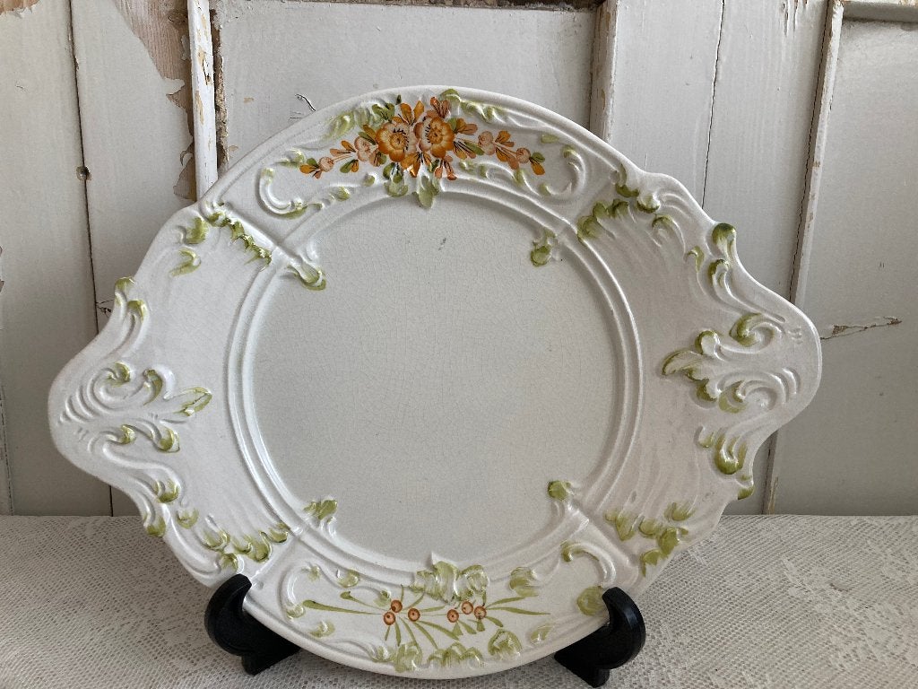 Brocante Ovale serveerschaal, Ophalen of Verzenden