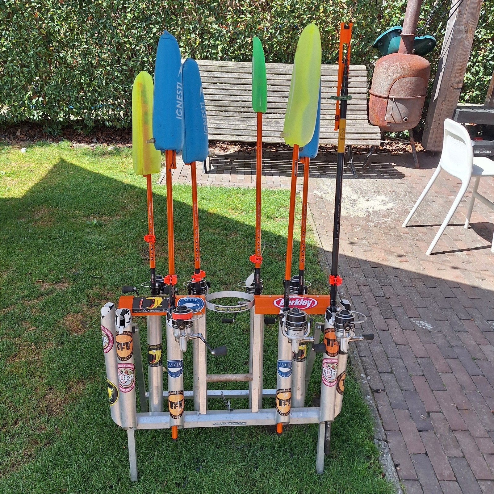 forel set Tubertini Twin Evo last edition, Watersport en Boten, Hengelsport | Algemeen, Ophalen, Gebruikt, Werphengel
