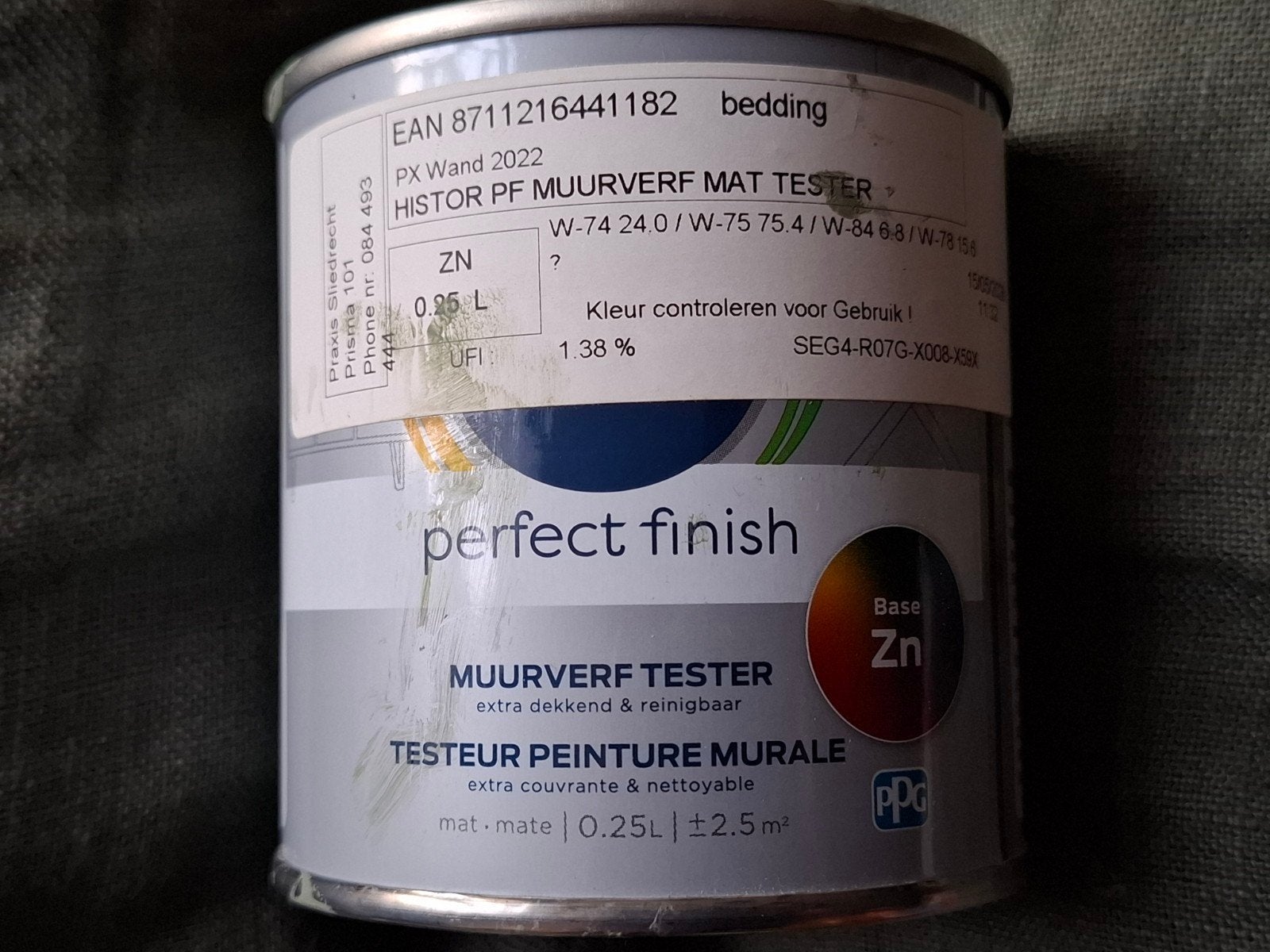 Histor 0,25 L, groen: 'Bedding' of 'Gesteente' Praxis, Ophalen of Verzenden, Nieuw, Groen