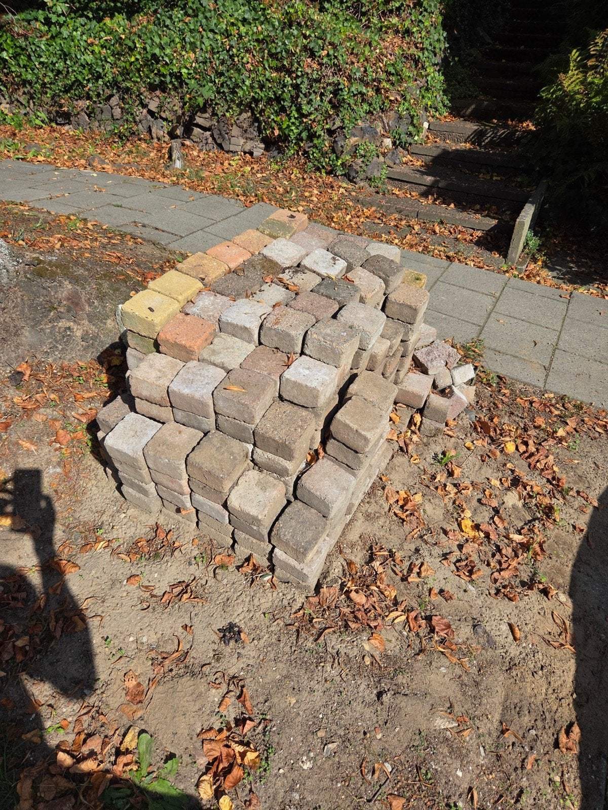 Originele Cobblestones voor tuin of oprit, Tuin en Terras, Ophalen, Gebruikt, Klinkers, Minder dan 5 m²