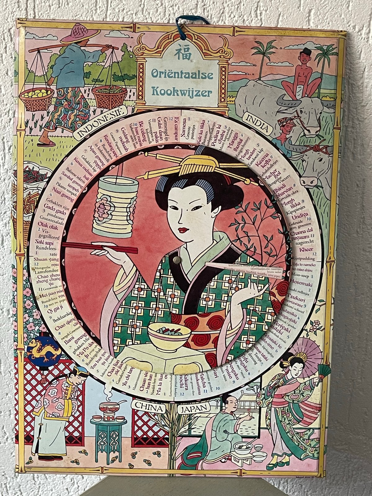 Oosterse Kruidenwijzer Wanddecoratie - Vintage Stijl, Verzenden