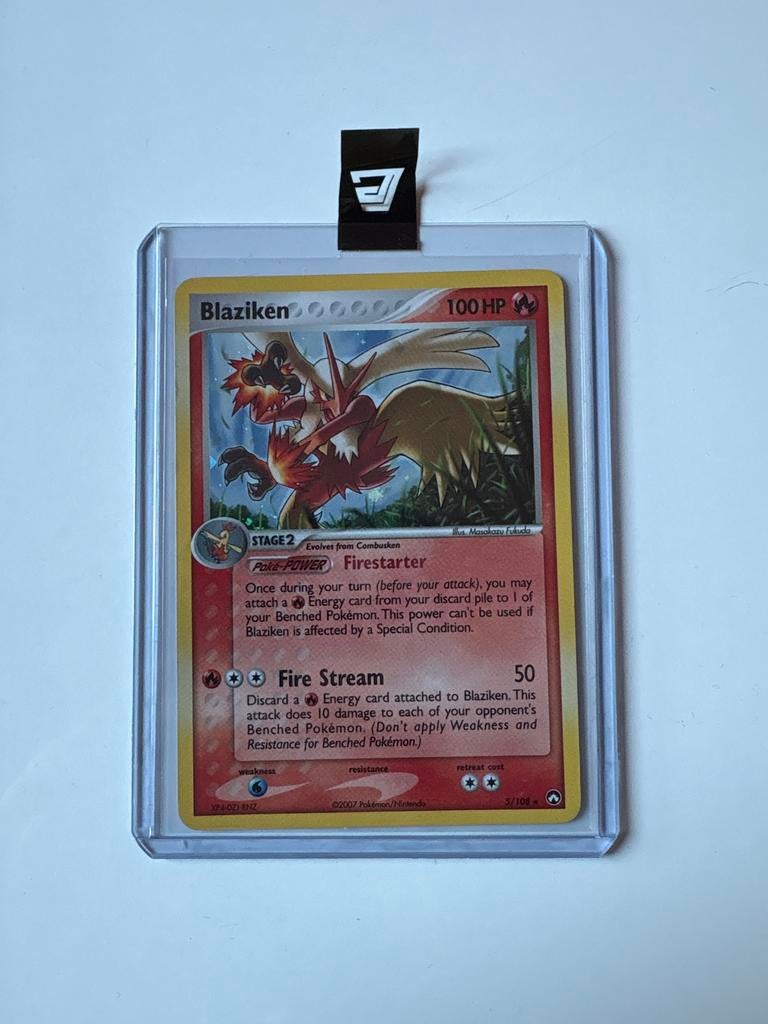 Blaziken #5 - holo - EX Power Keepers - Pokémon, Ophalen of Verzenden, Gebruikt, Losse kaart, Foil