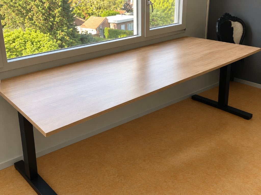 Bureau, 180 cm, Bruin, Zo goed als nieuw, Computerbureau