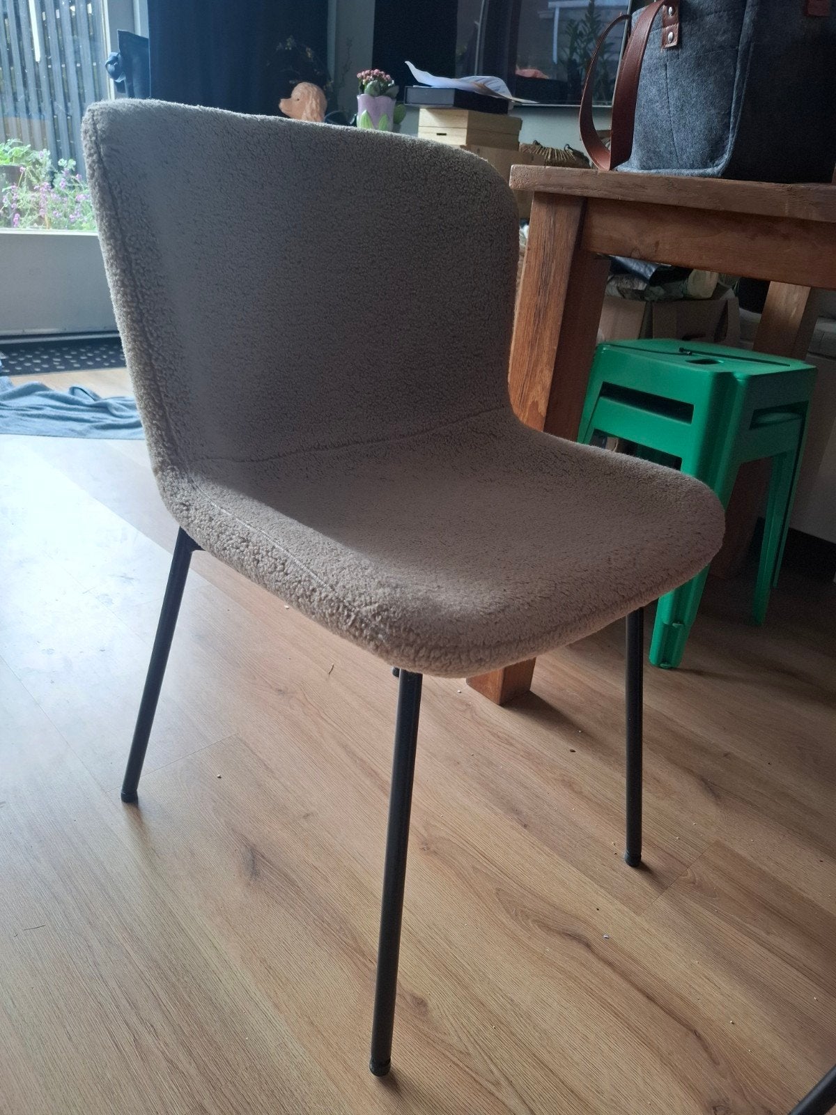 4x bouvle eetkamer stoelen., Ophalen of Verzenden, Zo goed als nieuw, Wit, Vier
