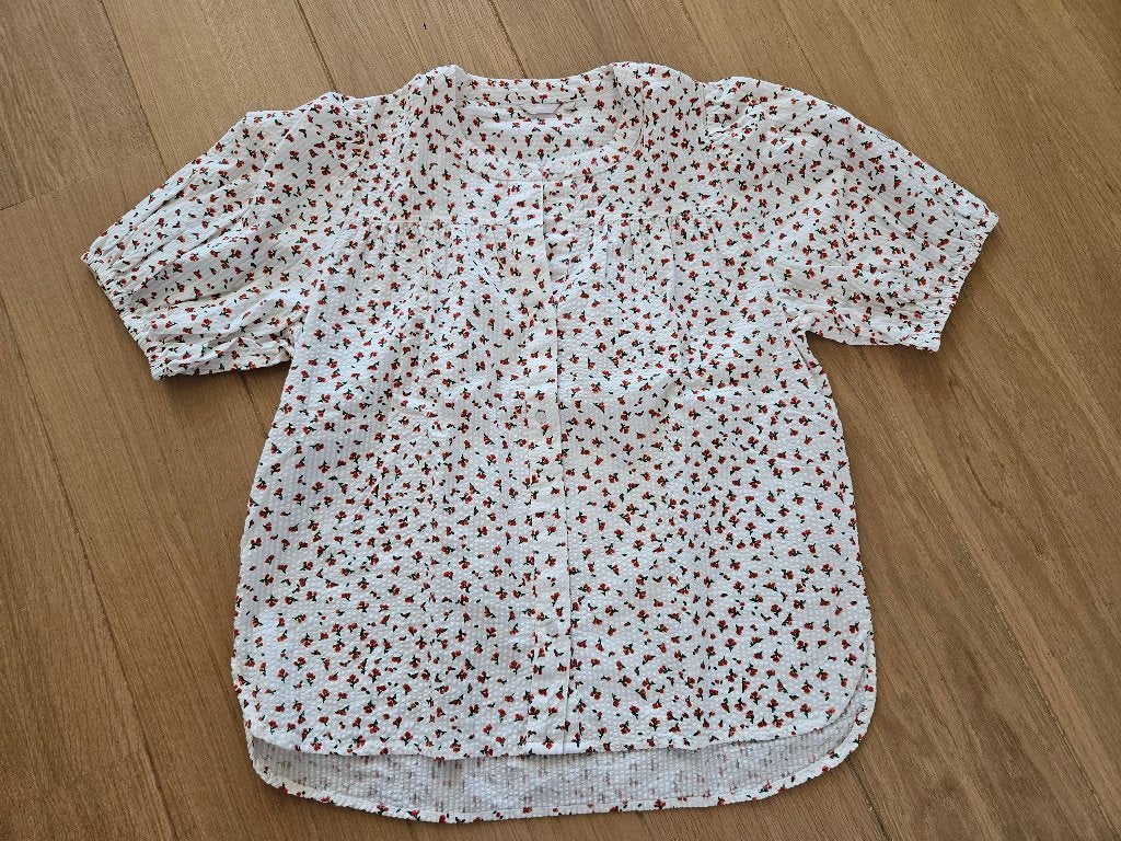 Witte blouse met bloemmotief, Bonaparte, maat L, Meerkleurig, Maat 42/44 (L), Nieuw, Ophalen of Verzenden