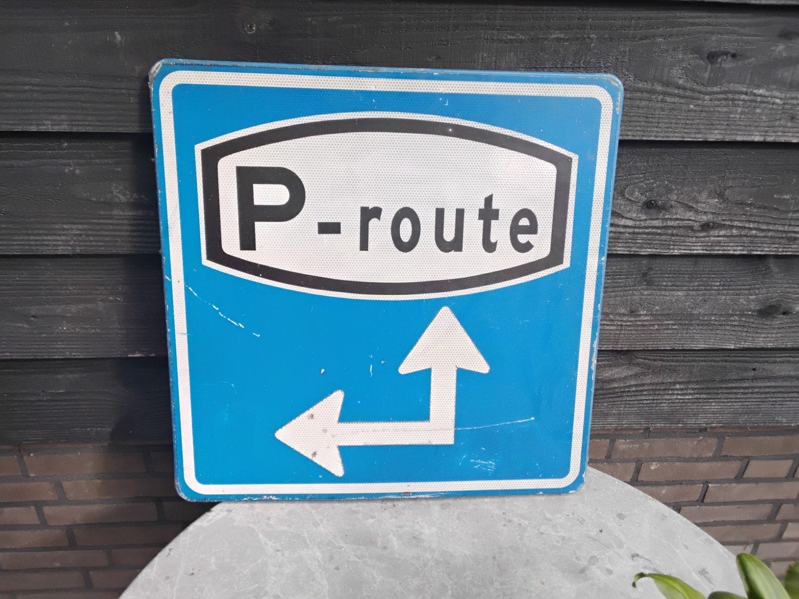 verkeersbord P route  je kunt bieden, Ophalen of Verzenden
