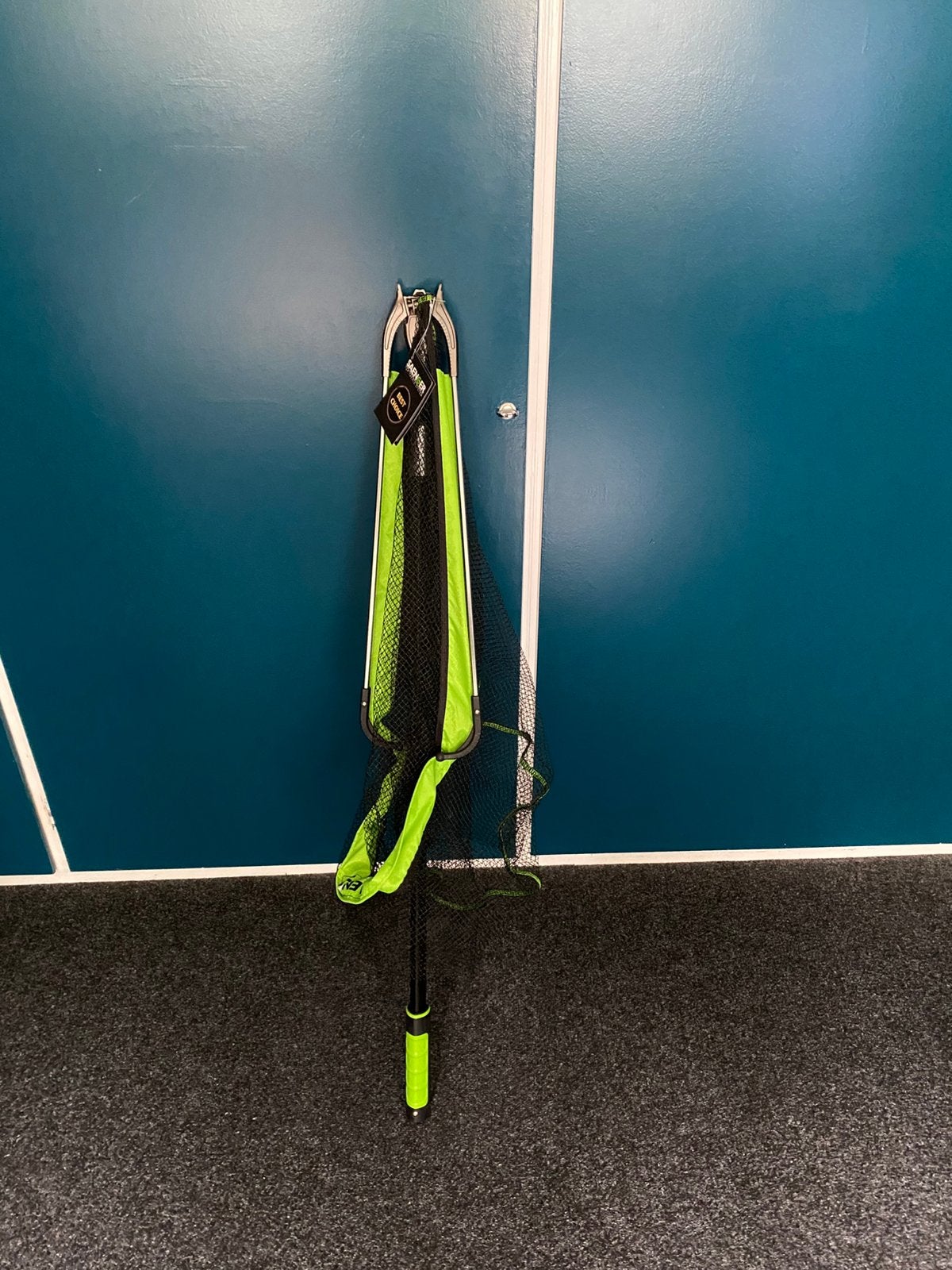 NIEUW Saenger Max Forcer 2,4m 55x55cm rubber schepnet, Nieuw, S, H, Net of Fuik