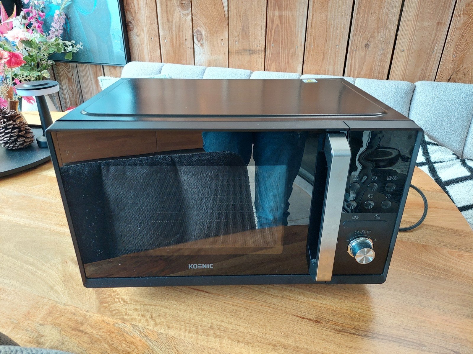 Koenic KMWC 2521 DB Combimagnetron - Zo goed als nieuw, Ophalen, Combimagnetron, Zo goed als nieuw, Grill