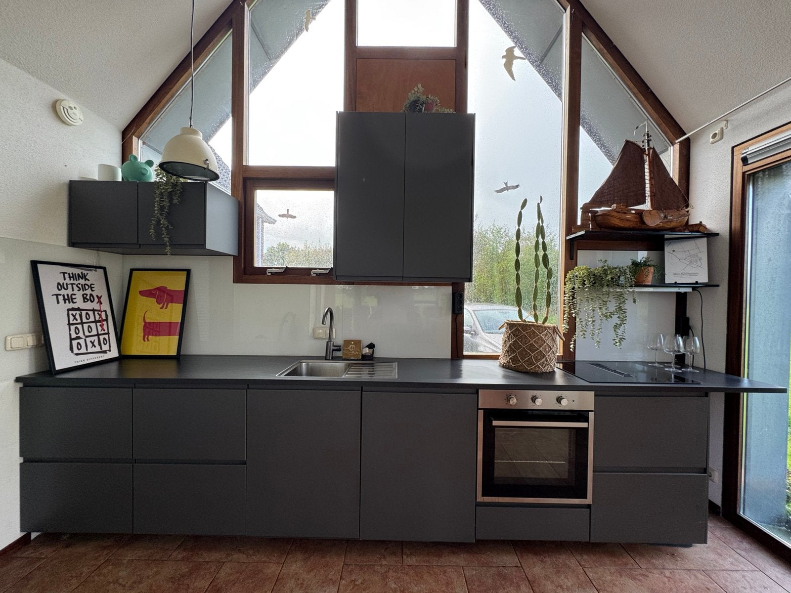 Moderne IKEA keuken met apparatuur, Ophalen, Overige kleuren, Enkelwandige keuken, Zo goed als nieuw