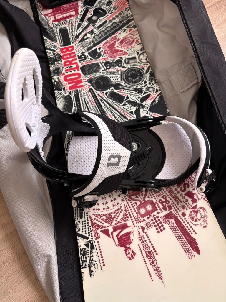 Burton snowboard met Burton bindingen, Ophalen, Gebruikt, Board