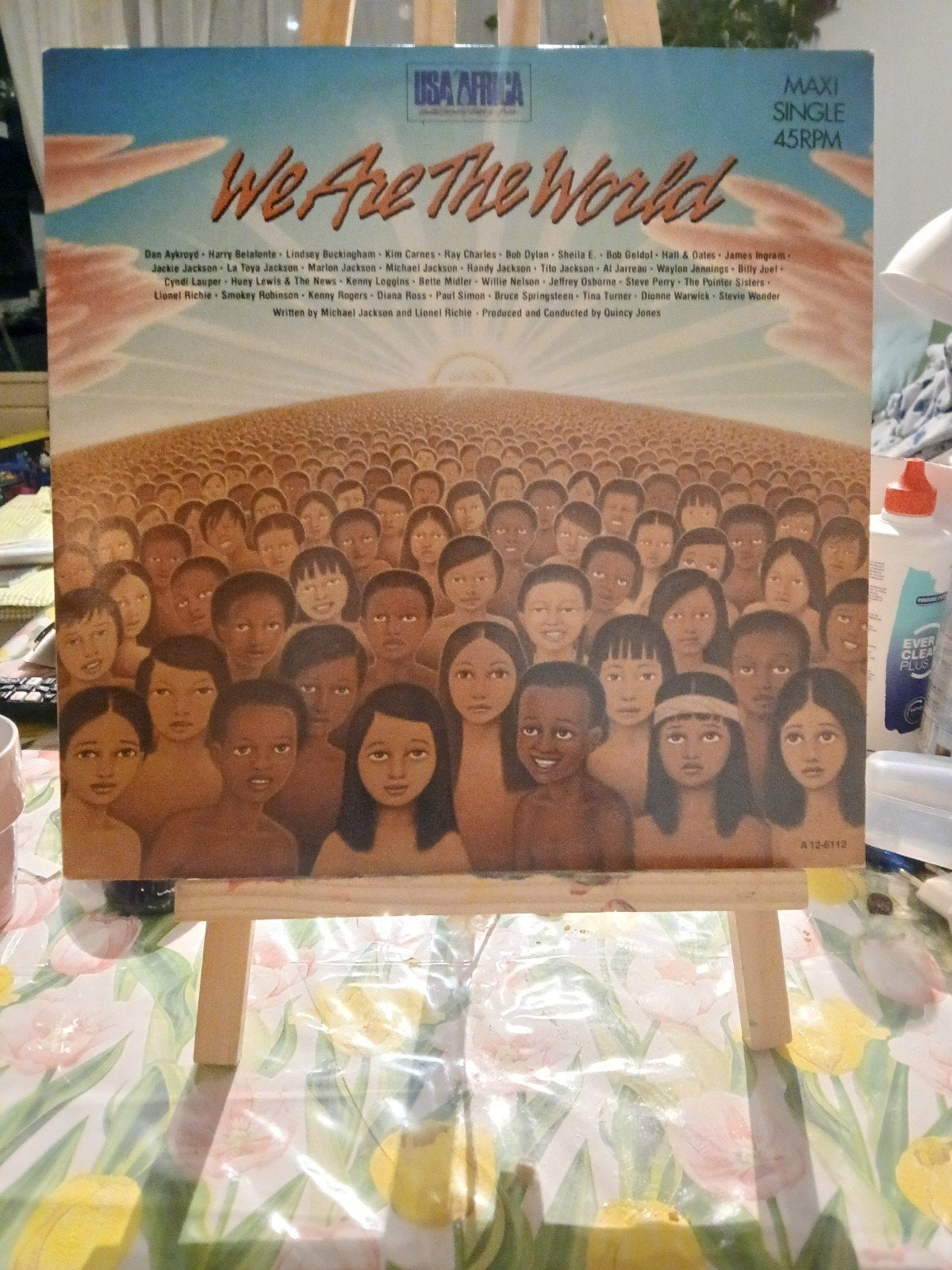USA for Africa - We Are The World (Maxi Single 45RPM), Cd's en Dvd's, Gebruikt, Ophalen of Verzenden, EP, EP