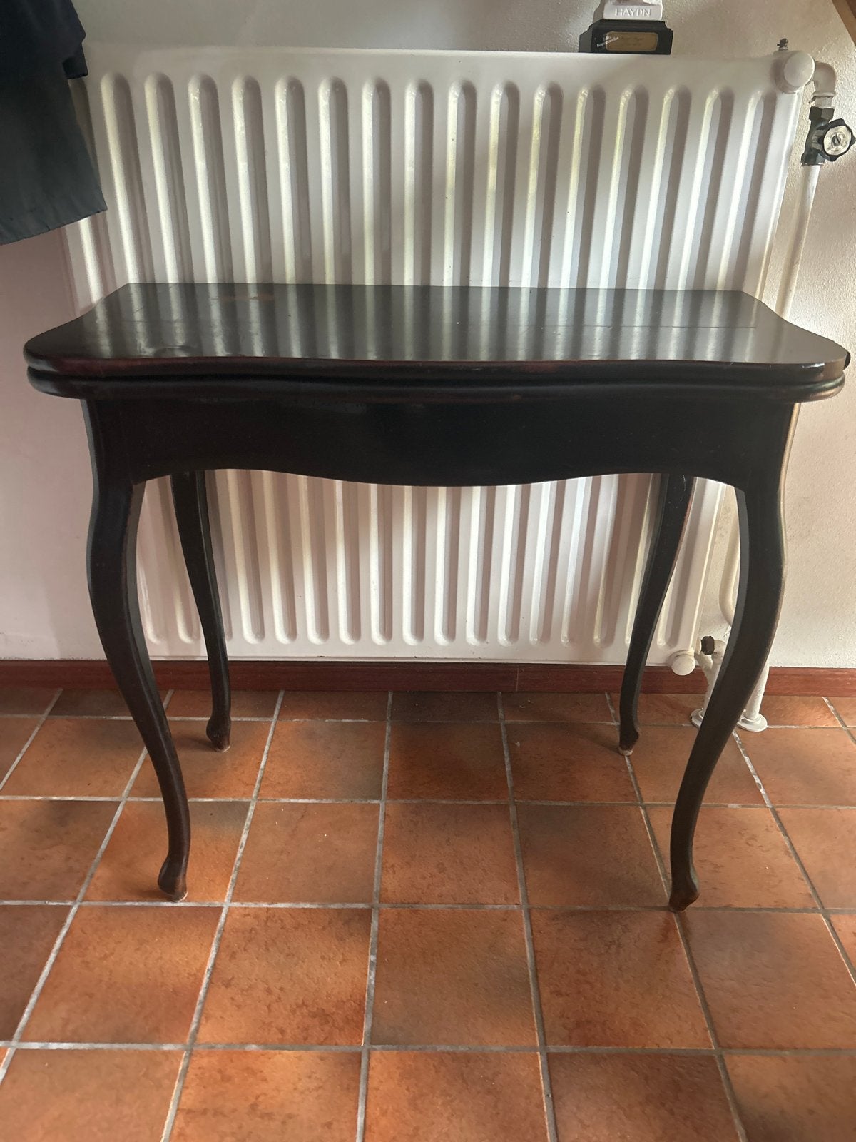 Antieke speeltafel / consoletafel, inklapbaar, Ophalen