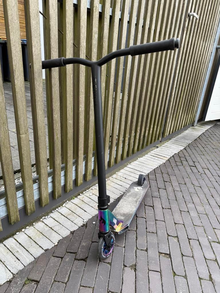 Unieke step met paars "olievlek" motief, Ophalen, Zo goed als nieuw, Gewone step