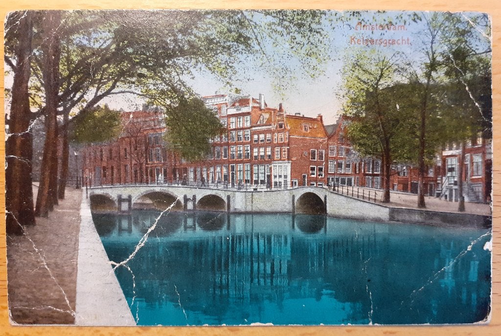Ansichtkaart Amsterdam, Verzenden, 1920 tot 1940, Gelopen, Noord-Holland