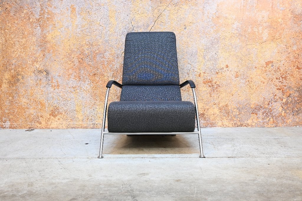 ZGANieuw grijze stoffen Harvink Mirakel design fauteuil, Huis en Inrichting, Harvink, Harvink, 75 tot 100 cm, Ophalen of Verzenden