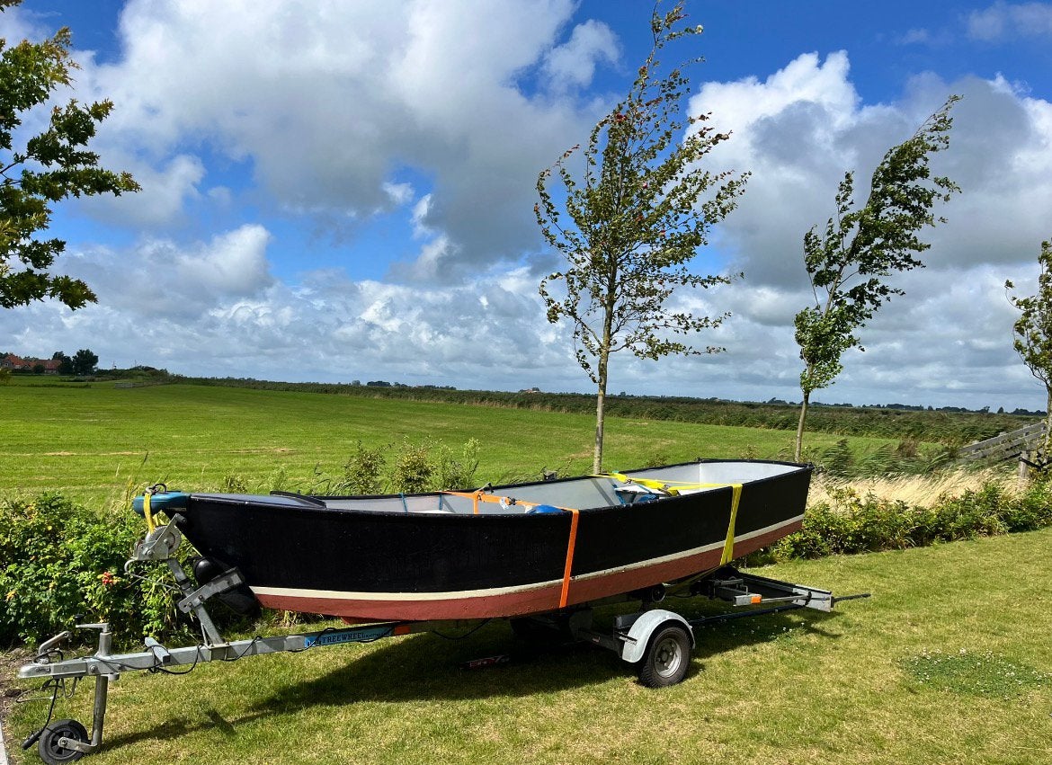 Stalen sloep met of zonder trailer / motor, Ophalen, Gebruikt