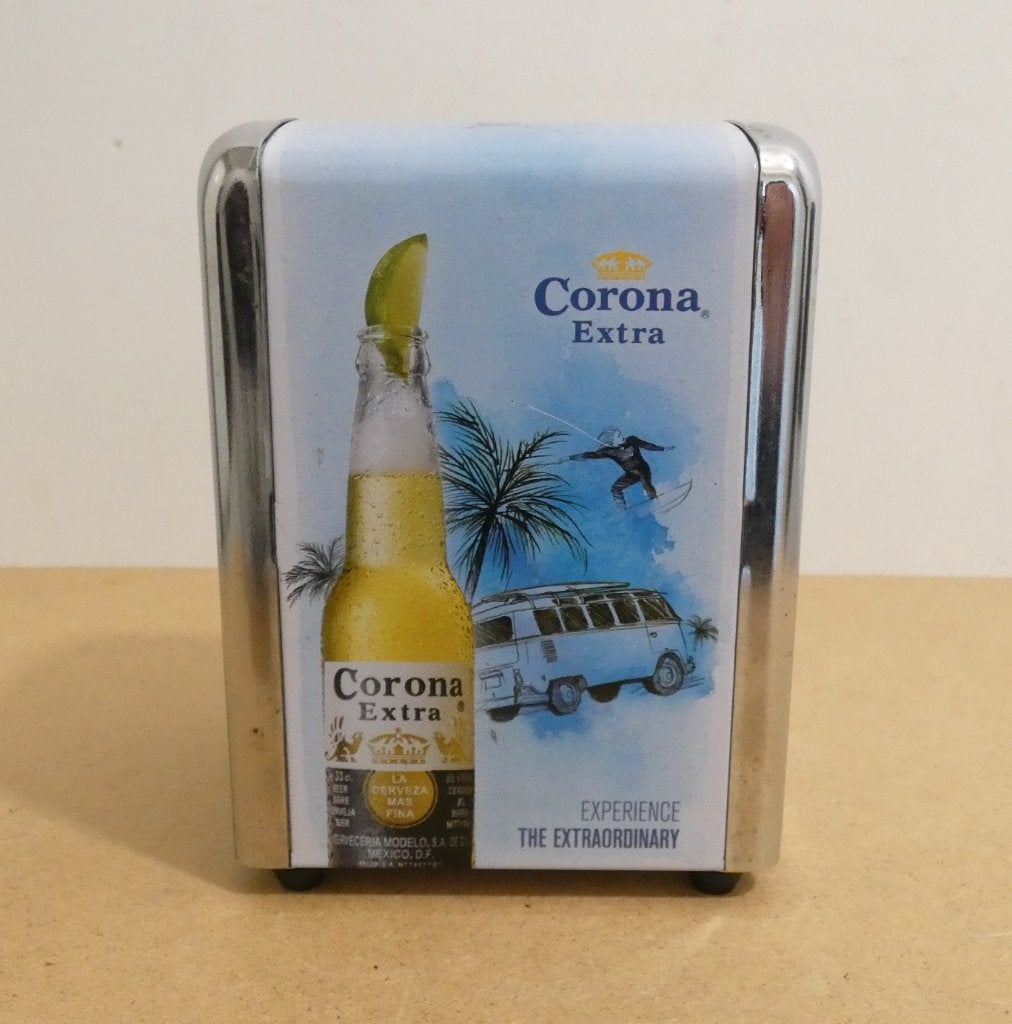 Corona bier servetten dispenser [783], Ophalen of Verzenden, Zo goed als nieuw, Overige typen, Overige merken