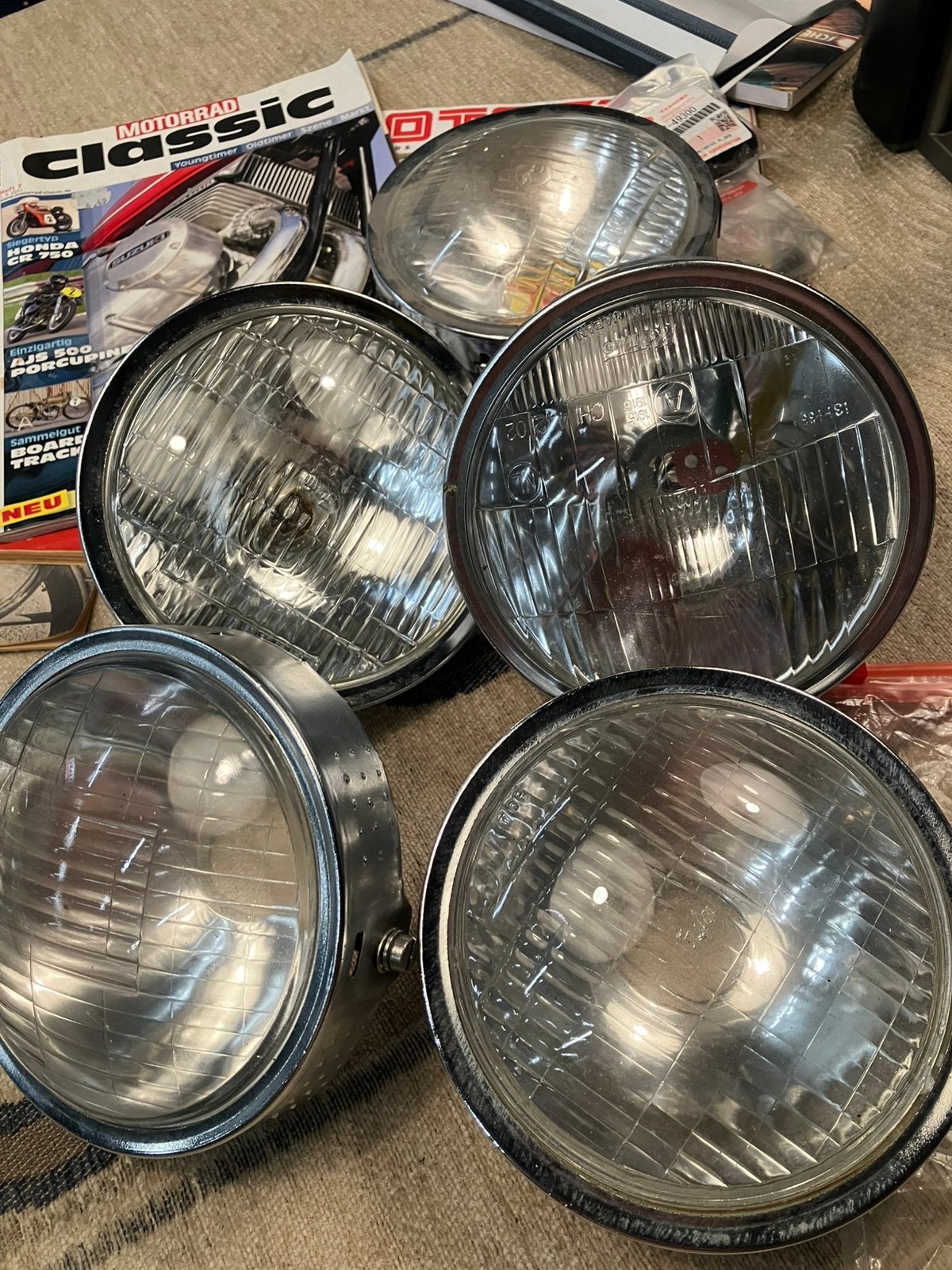 Yamaha dt 125mx/xt500koplamprand met glas, Ophalen of Verzenden