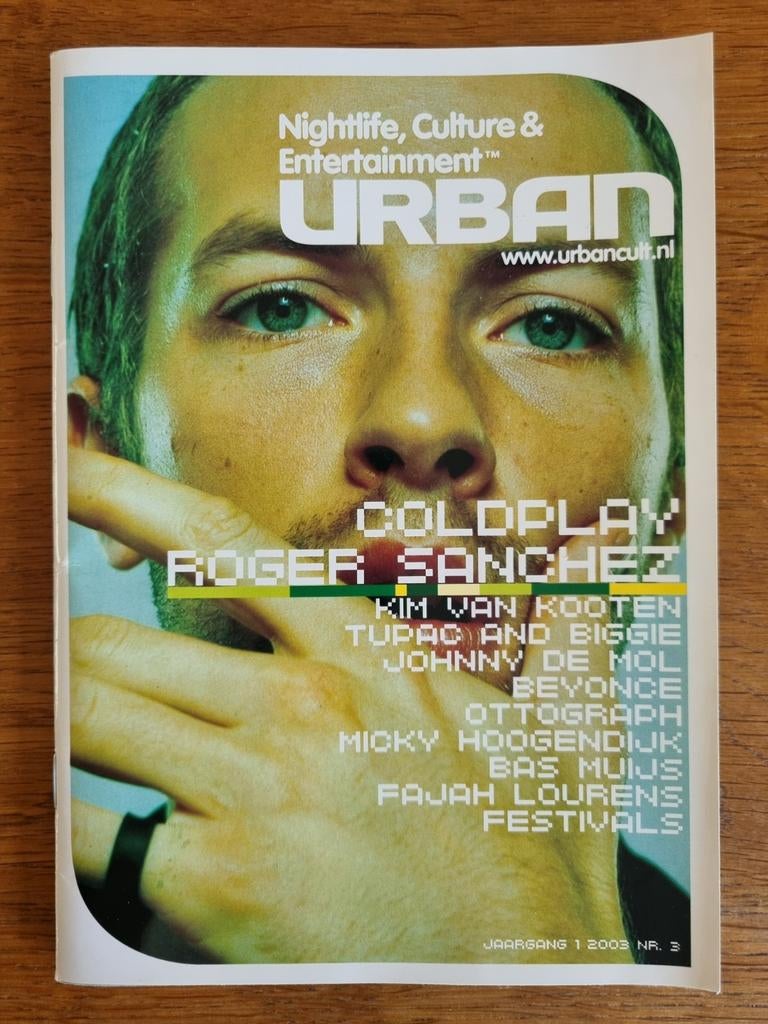 Urban magazine 2003 nr. 3 Chris Martin Tupac Dance Valley, Ophalen of Verzenden, Zo goed als nieuw, Muziek, Film of Tv