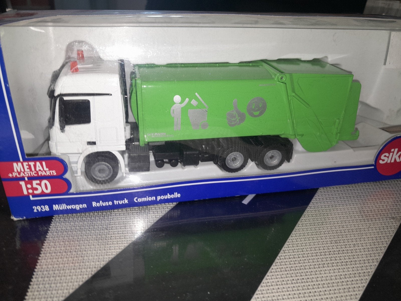 Siku Vuilniswagen 1:50 - Metaal en Plastic Onderdelen, Ophalen of Verzenden, Nieuw