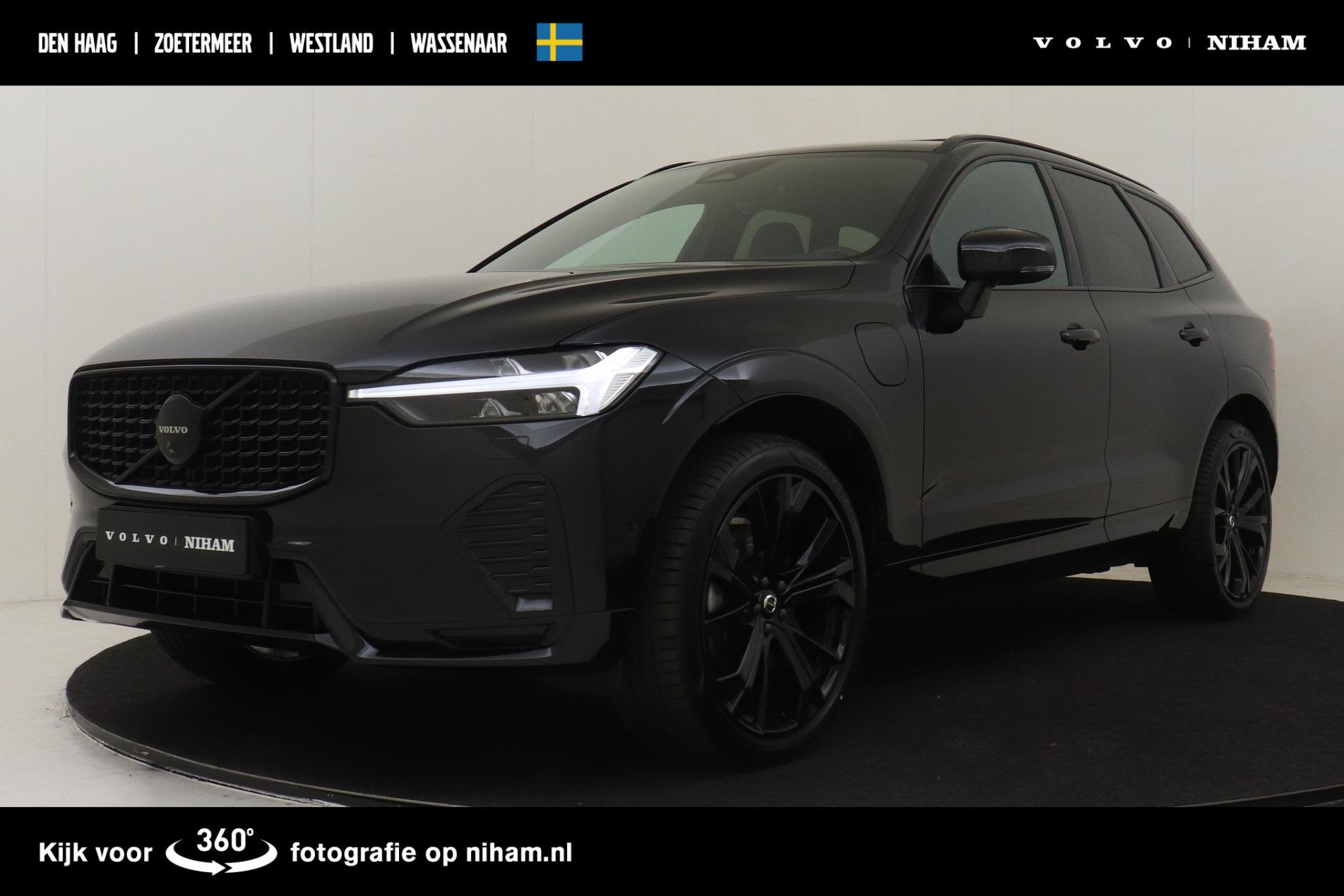 Volvo XC60 T6 PLUG-IN HYBRID AWD PLUS BLACK EDITION -PANO.DA, Auto's, Automaat, 12 maanden, Gebruikt, 4 cilinders