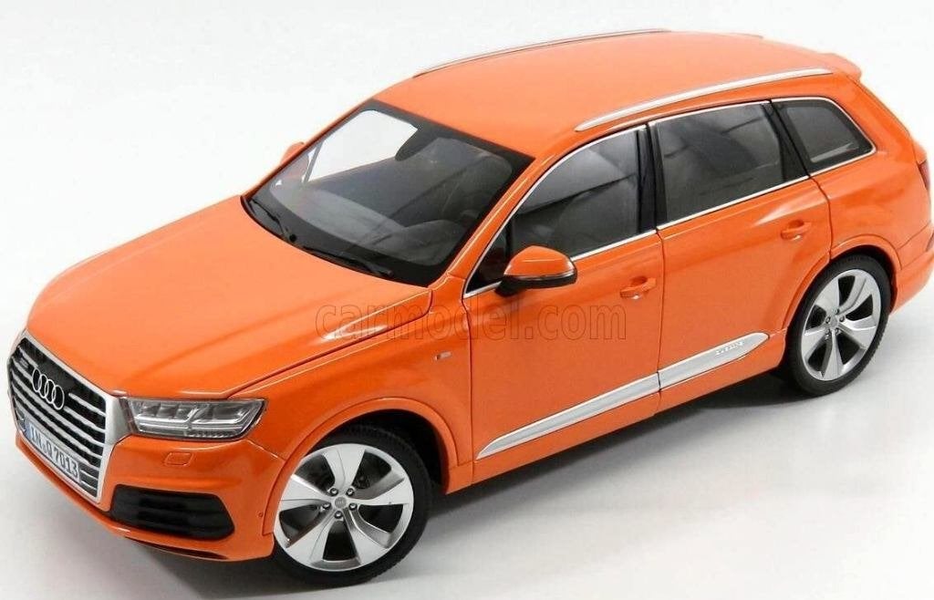 Audi Q7 2015 Oranje Minichamps 1:18, Ophalen, Nieuw, Auto, MiniChamps