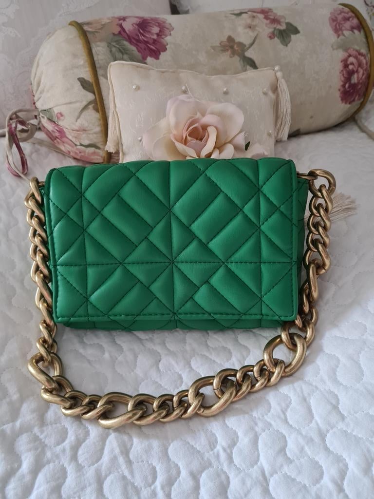 Zara tas nieuw, Sieraden, Tassen en Uiterlijk, Tassen | Damestassen, Ophalen of Verzenden, Nieuw, Groen, Schoudertasje
