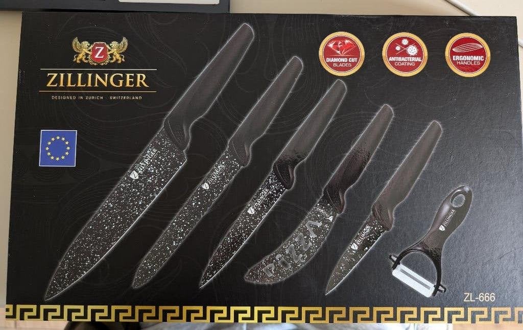 Zilinger knife set, Ophalen, Bestekset, Nieuw, Rvs of Chroom