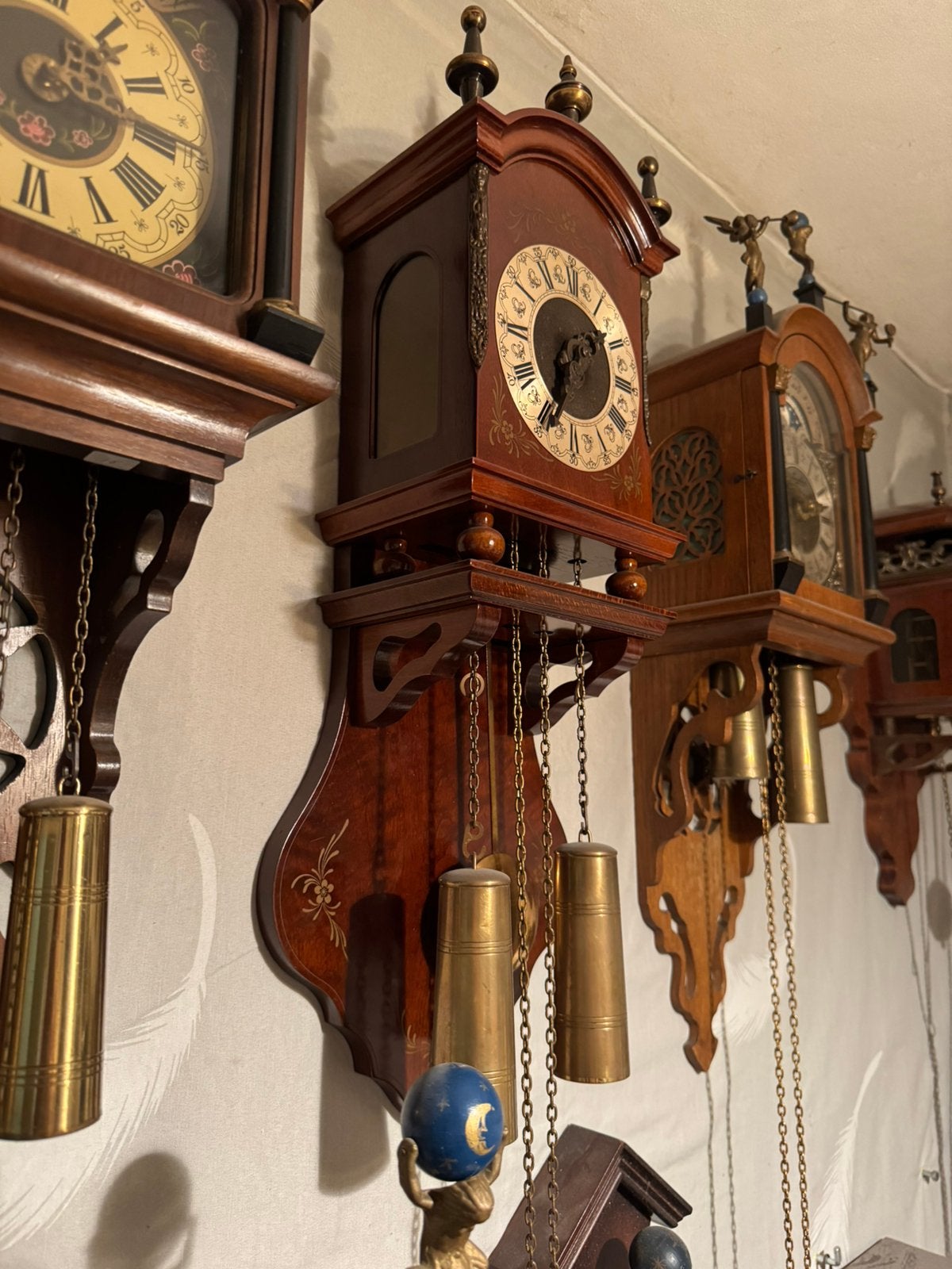 Wandklok Warmink antiek, Ophalen