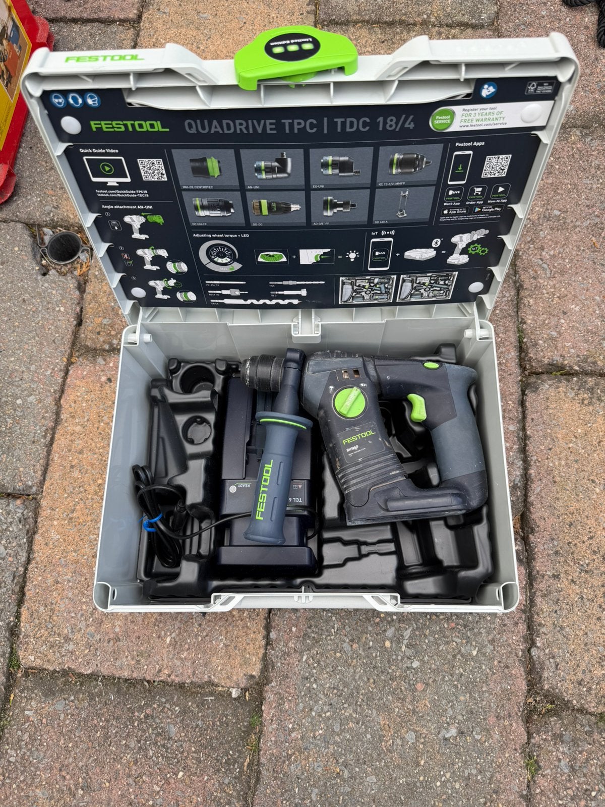 Festool boorhamer, Ophalen, Boor- en/of Breekhamer, Klopboormechanisme, Gebruikt