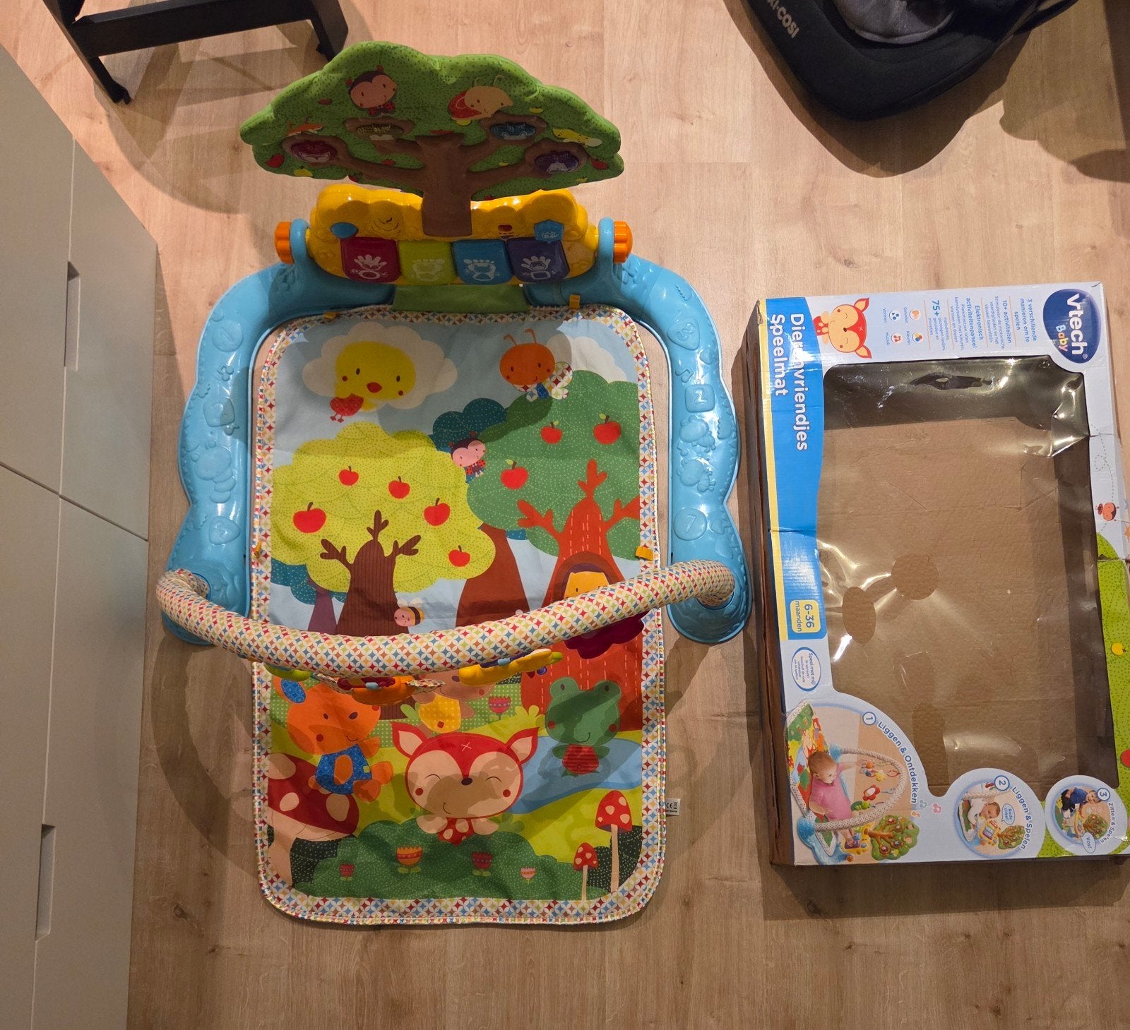 VTech Dieren Vriendjes Speelmat  Babygym met Geluid en Licht, Ophalen of Verzenden, Gebruikt, Speelkleed, Met licht