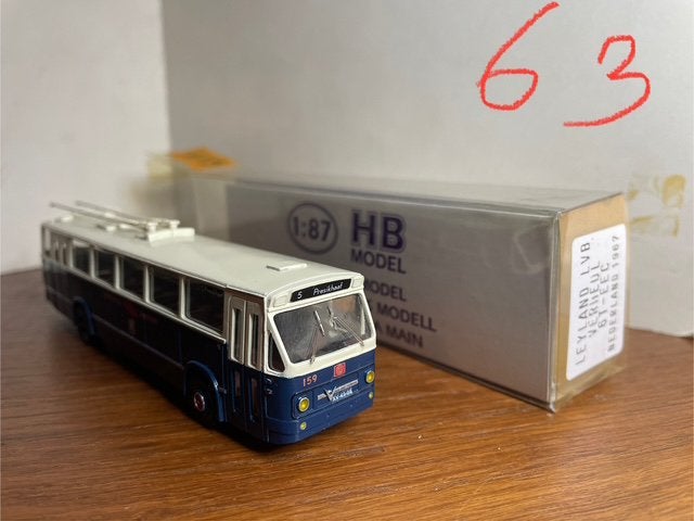 HB model GVA Arnhem trolley Leyland LVB Verheul, Ophalen, Zo goed als nieuw, Auto, Overige merken