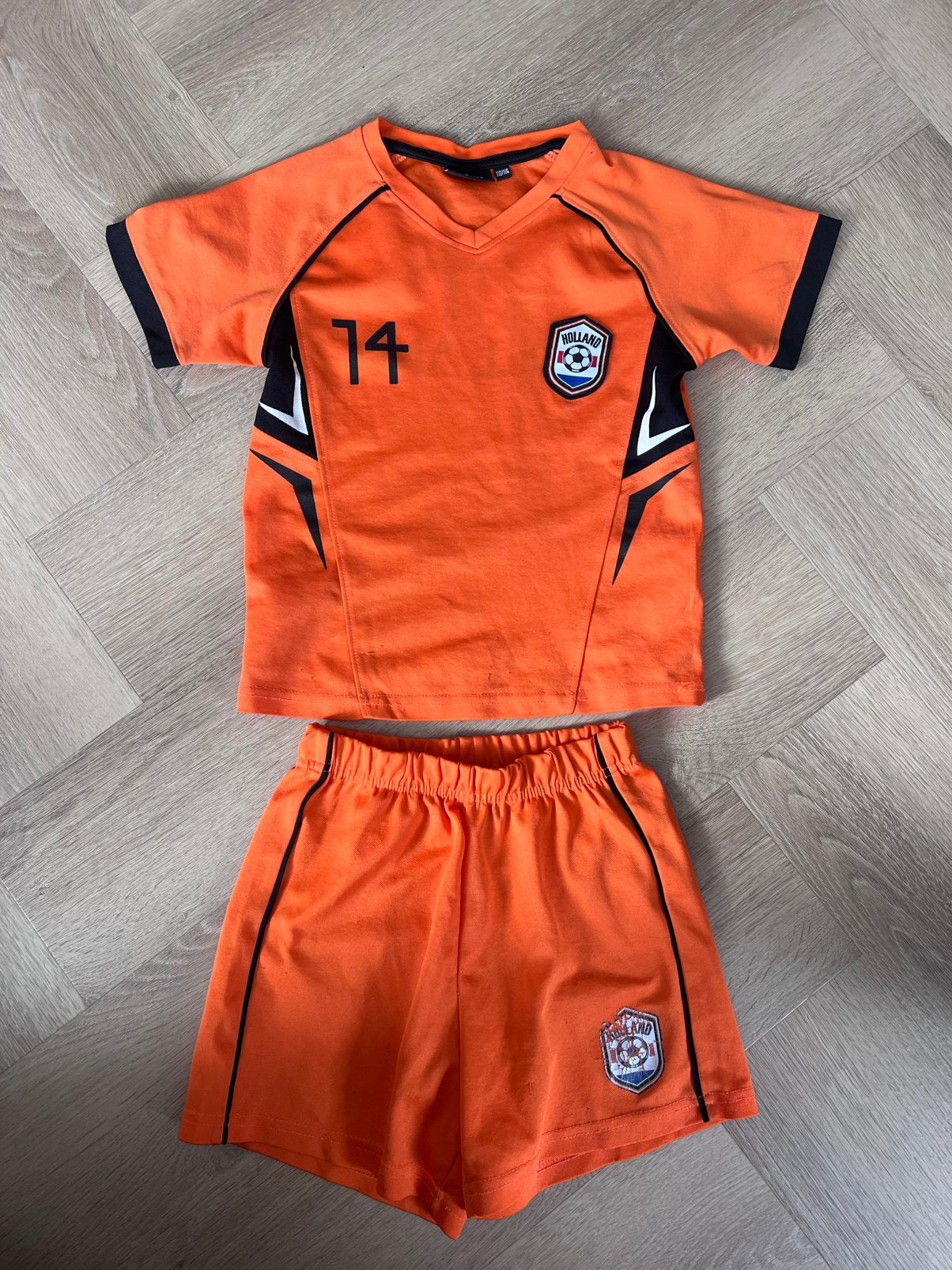 Voetbalpakje oranje Holland maat 110/116 9th Avenue, Maat XS of kleiner, Ophalen of Verzenden, Gebruikt, Set