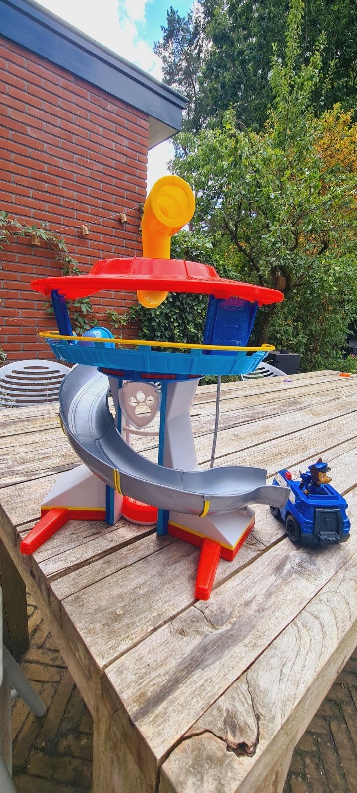 Paw Patrol Uitkijktoren met auto's chase en ryder, Ophalen of Verzenden, Gebruikt