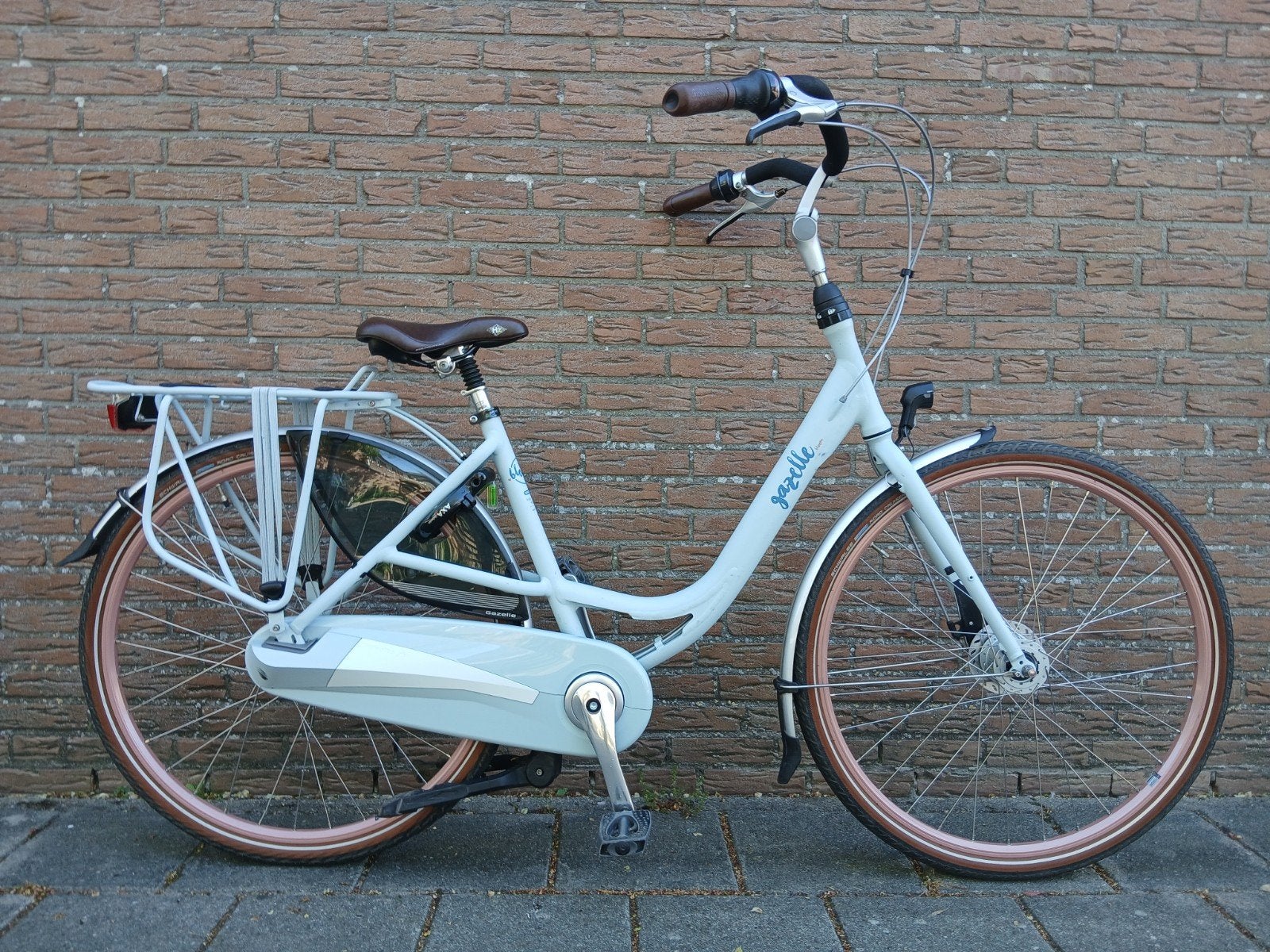 Als nieuw! Gazelle Bloom 49/28" moederfiets, Ophalen, 47 tot 50 cm, Zo goed als nieuw, Versnellingen