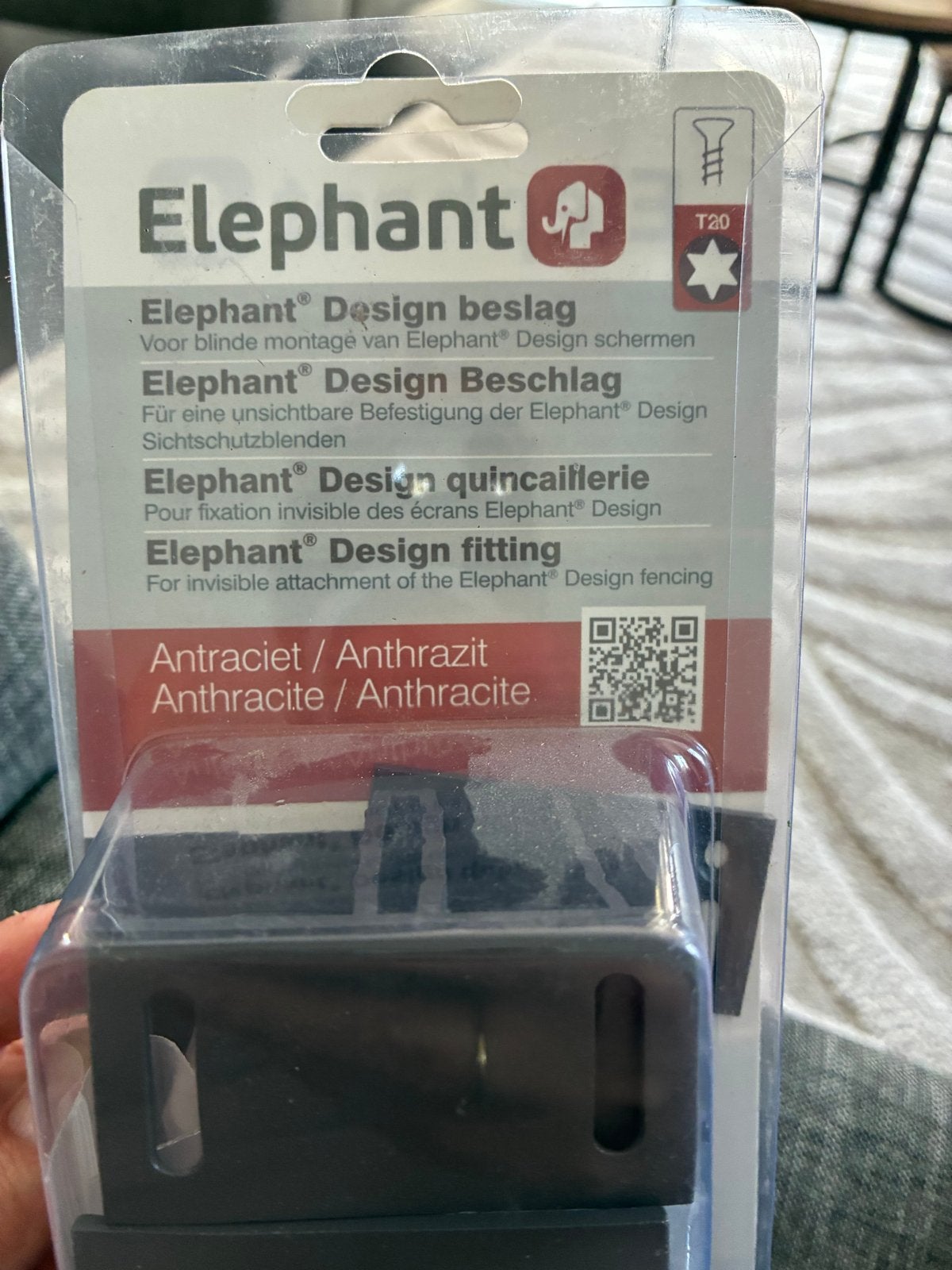 Elephant Design beslag - Antraciet poedergecoat, Ophalen, Nieuw, Aluminium