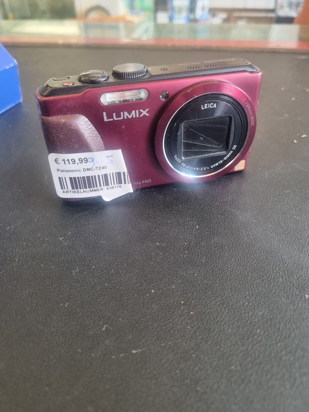 Panasonic Lumix DMC-TZ40 Compact Camera Rood, Audio, Tv en Foto, Fotocamera's Analoog, Ophalen of Verzenden, Nvt, Nvt, Nvt