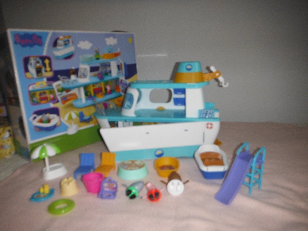 Peppa Pig Cruisschip met doos, Ophalen of Verzenden, Zo goed als nieuw, Jongen of Meisje