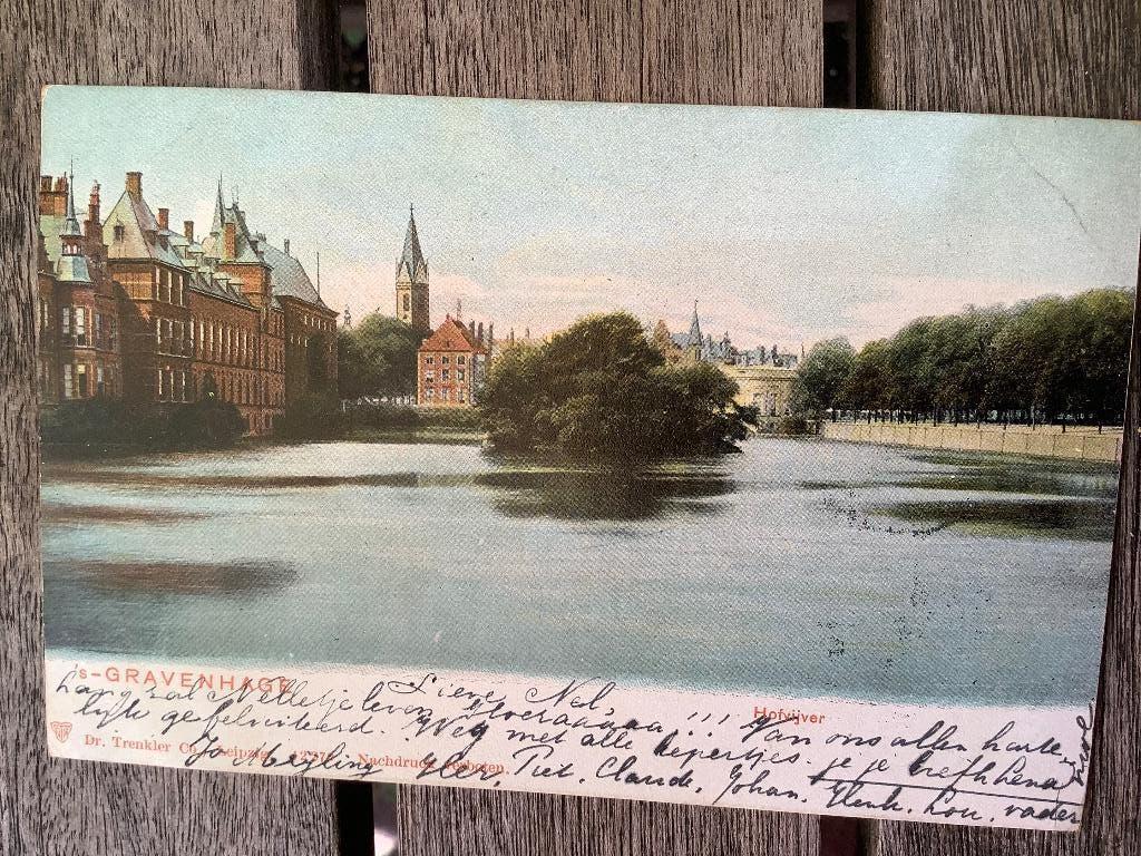 Den Haag 1904 Hofvijver, Ophalen of Verzenden, Voor 1920, Gelopen, Zuid-Holland