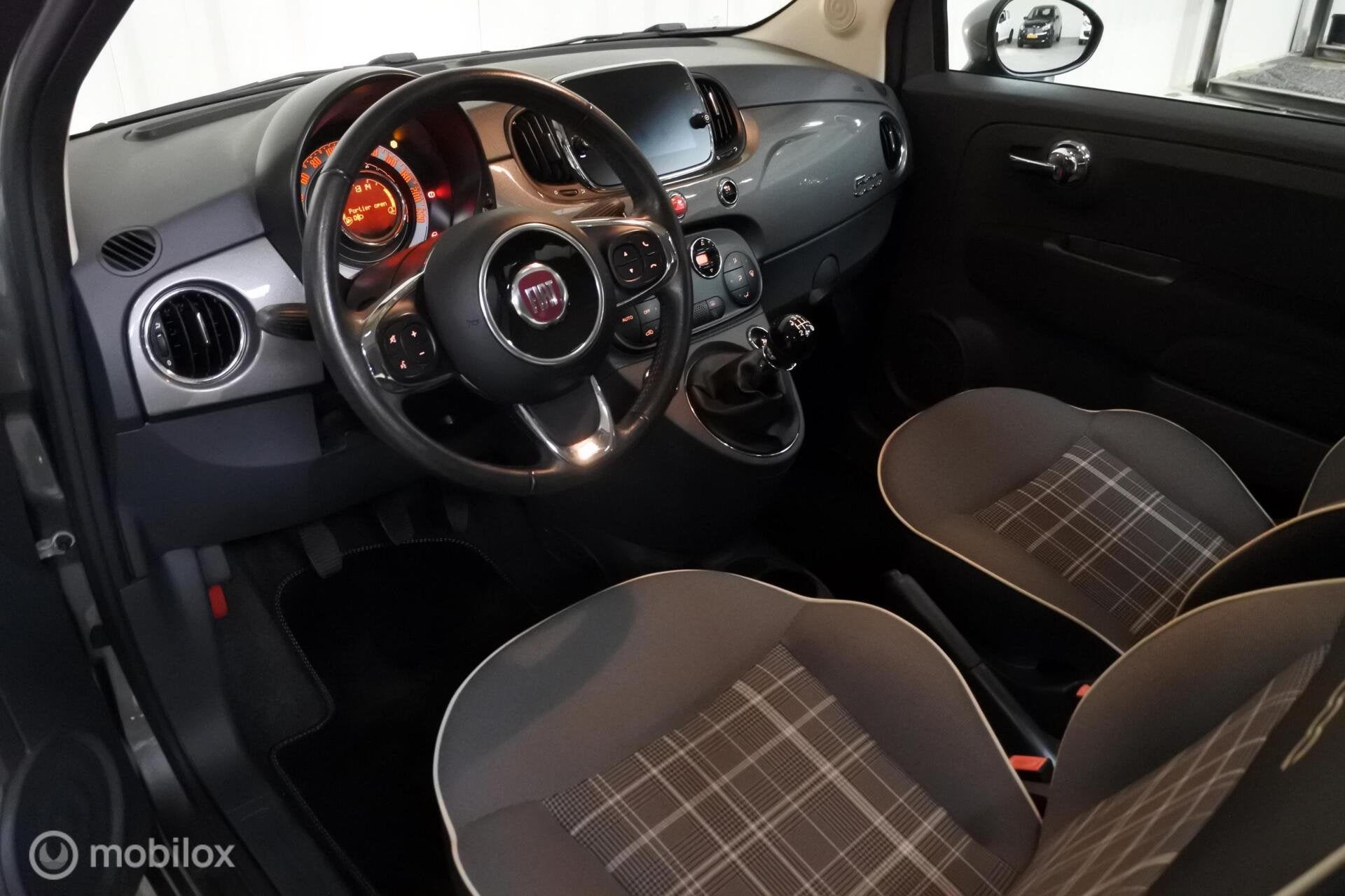 Fiat 500 I 0.9 TwinAir Turbo I Airco I Pano I Parkeerhulp, Auto's, Fiat, Voorwielaandrijving, Stof, Gebruikt, Met garantie (alle)