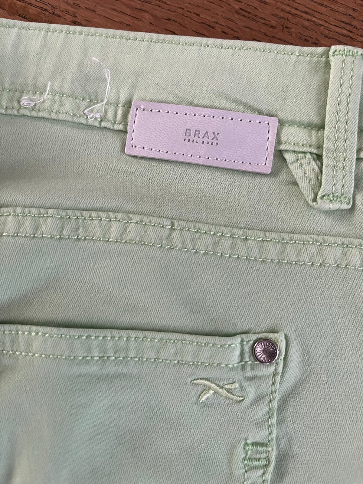 Brax Feel Good broek, lichtgroen, maat 40/42, Maat 38/40 (M), Ophalen of Verzenden, Zo goed als nieuw, Lang