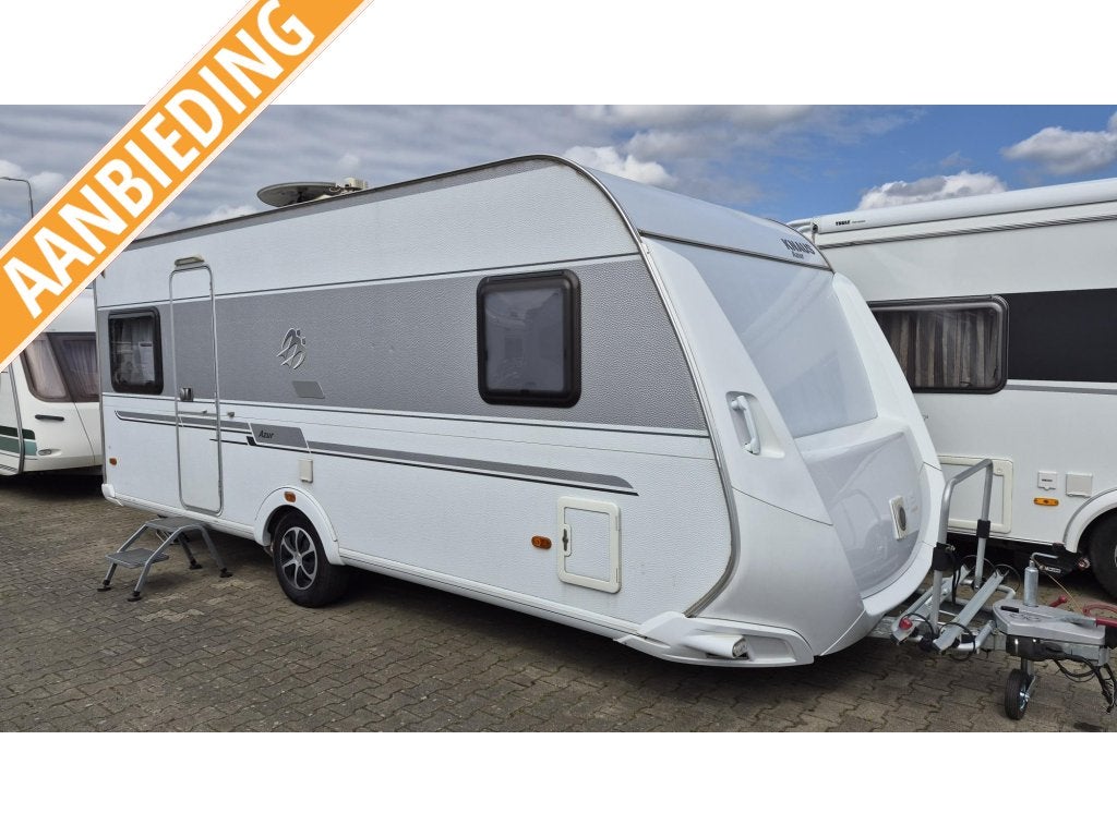 Knaus Azur 500FU Airco, nu alle caravans in prijs verlaagd!, Caravans en Kamperen, Rondzit, Bedrijf, Ringverwarming, Overige typen