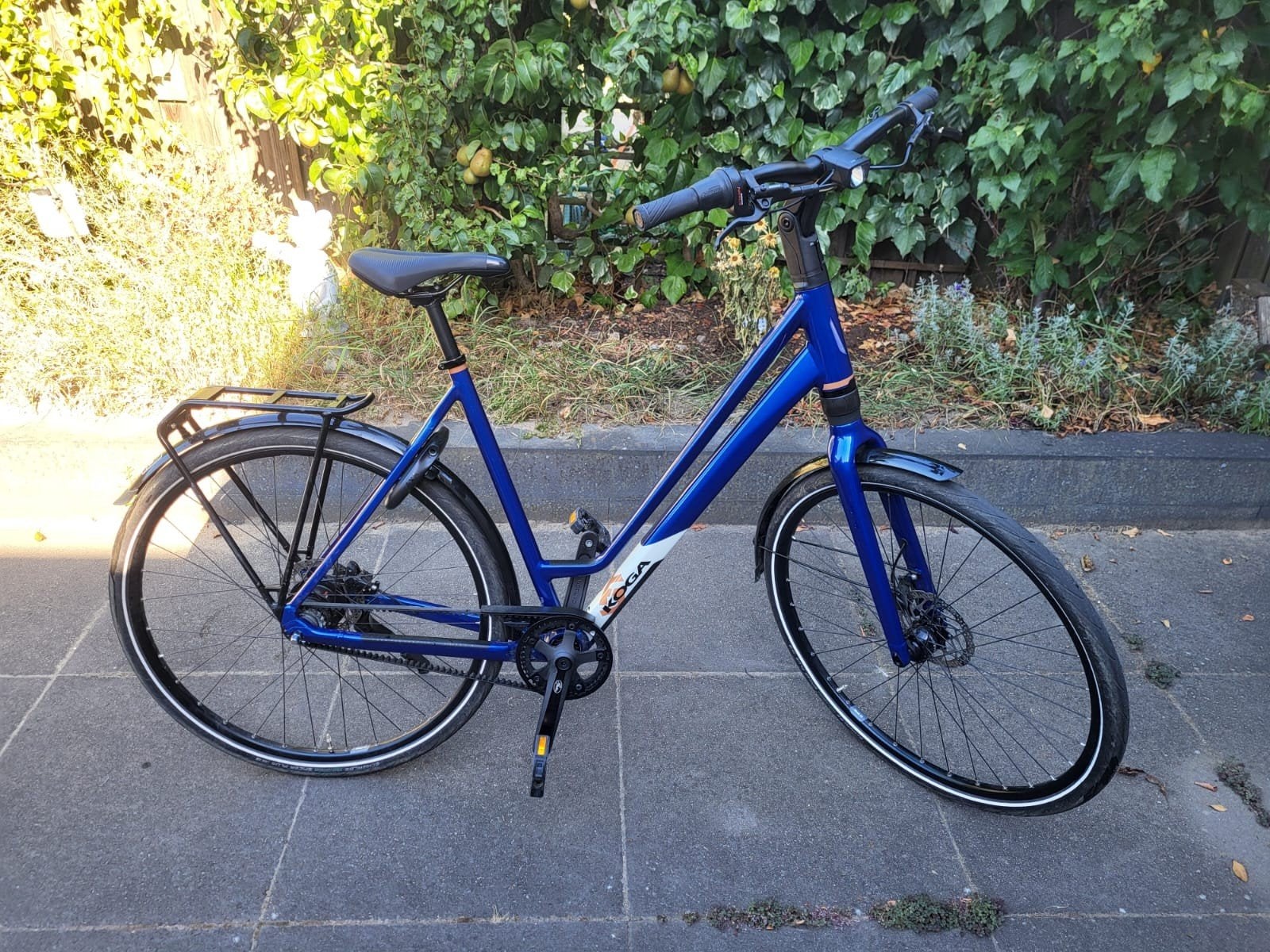 Koga F3 2.0 - maat56, 8 versnellingen, riemaandrijving, feb, 53 tot 56 cm, Versnellingen, Zo goed als nieuw, Schijfrem