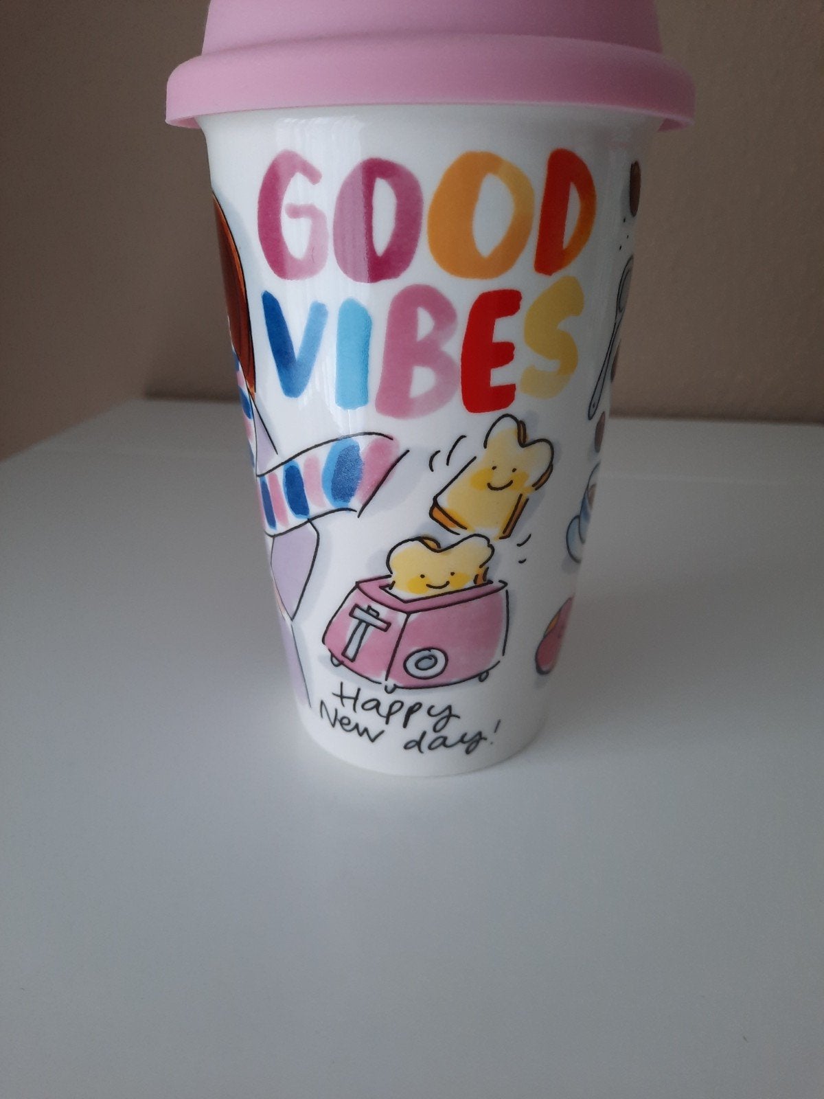 Blond Amsterdam Coffee to ho beker, Keramiek, Overige typen, Ophalen of Verzenden, Zo goed als nieuw