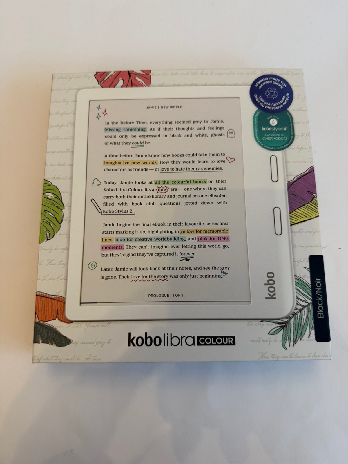 Kobo Libra Colour Compleet | Nieuwstaat | Incl. Hoesje, Computers en Software, E-readers, Verzenden, Kobo, Kobo, Zo goed als nieuw