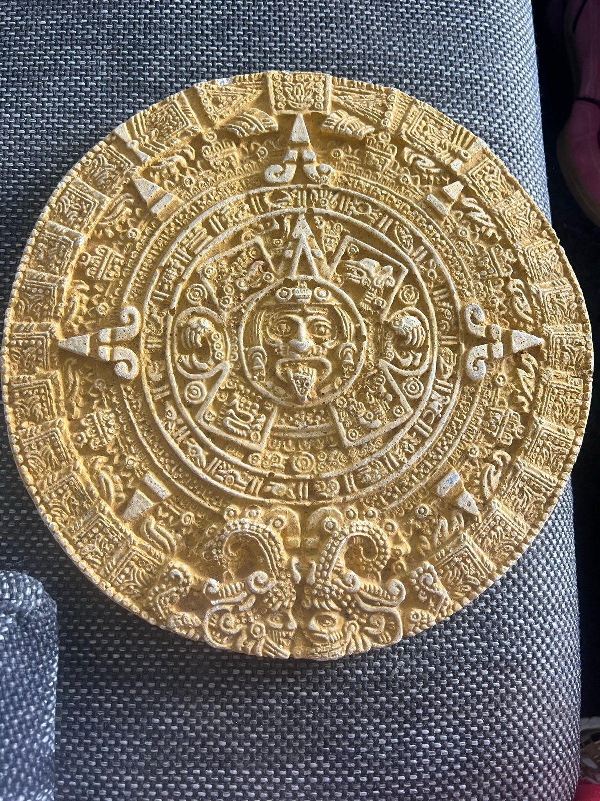 Azteekse Kalender Steen - Wanddecoratie, Ophalen, Mexico, Meerkleurig, Gesneden