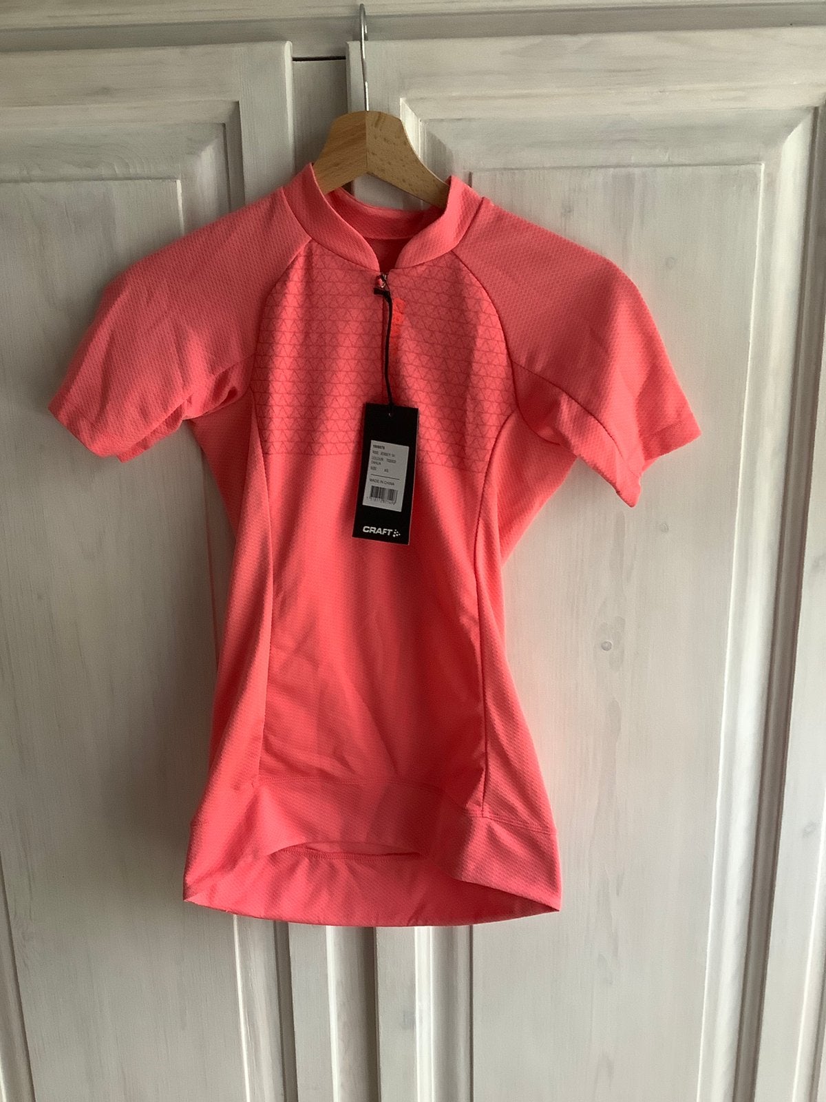 Craft Rise jersey W fiets shirt korte mouw roze maat XS ZGAN, XS, Craft, Ophalen of Verzenden, Zo goed als nieuw